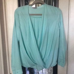 Sexy sheer teal top!